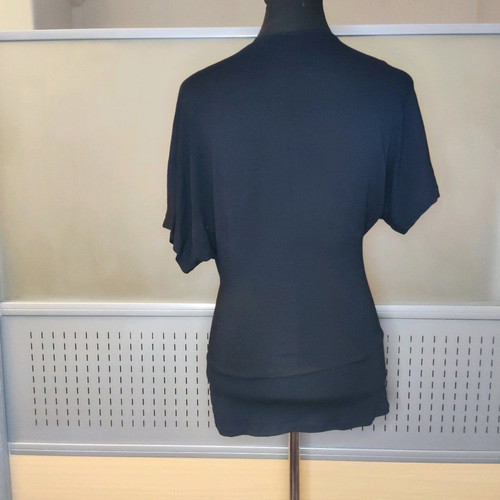 BSB long blouse used, black with sequin giraffe detail
