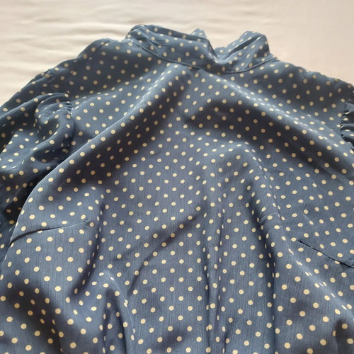 In the style dress used, blue, size S