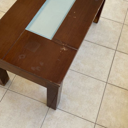 Coffee table used, solid wood 100x50x44 cm