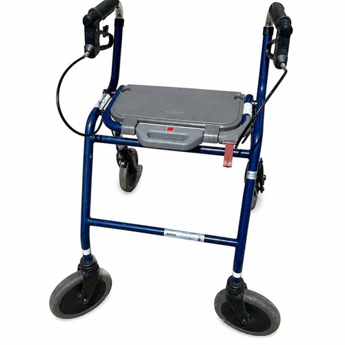 Rollator pack of 4 used with seat, hand brakes and adjustable handles