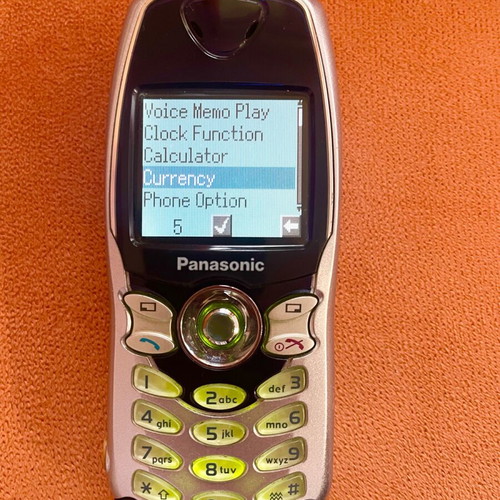 Panasonic EB-GD67 used phone with original box and charger