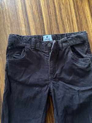 Brown chocolate corduroy pants for 8 years like new, 128 cm