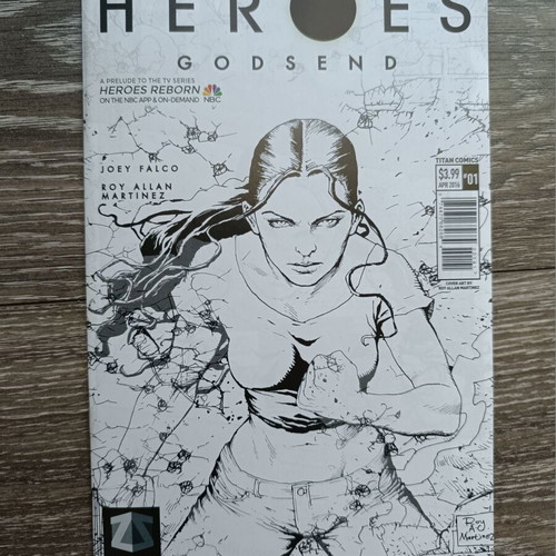 Heroes Godsend #1 Martinez Variant 2016 ZBox Exclusive comic new