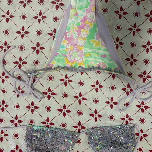 Sequin swimsuit like new, size S