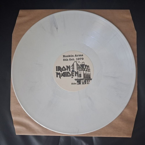 Iron Maiden Ruskin Arms 5th Oct. 1979 2LP white smoked vinyl like new
