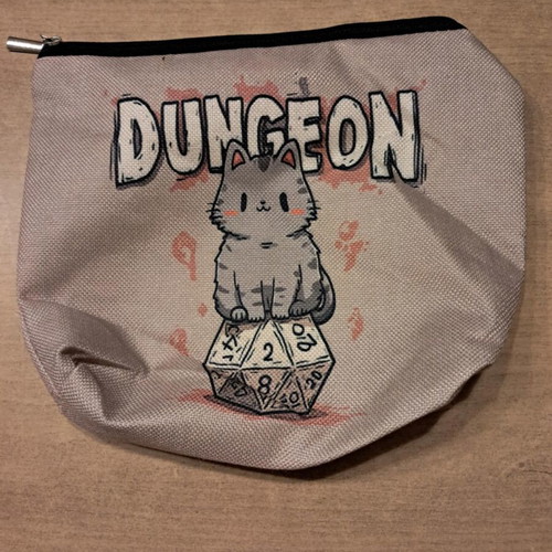 Dungeon Kitty dice bag