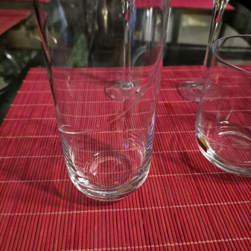 Kosta Boda vintage Line glassware set by Anna Ehrner like new