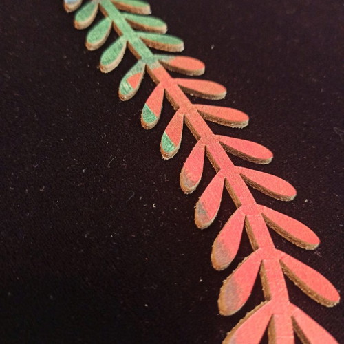 Leather necklace like new, multicolored, from Goulandris Museum