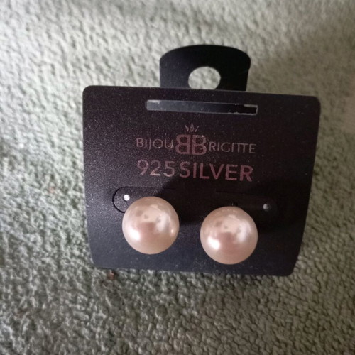 Silver earrings with pearls new