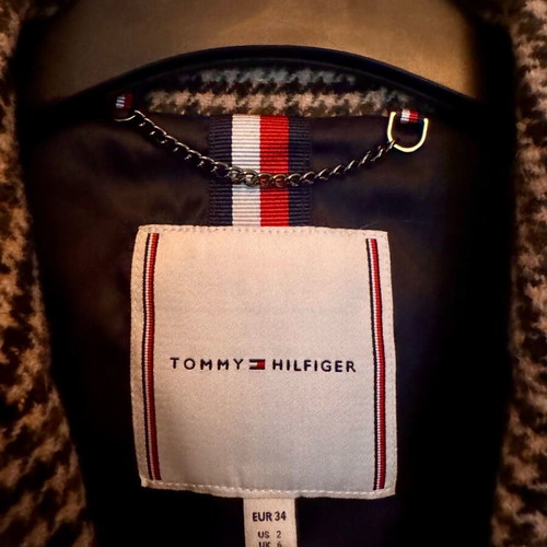 Tommy Hilfiger blazer like new, wool, size 34, brown and green