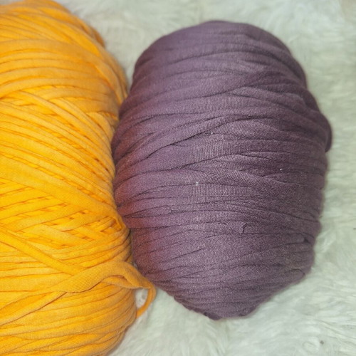 Yarn Art cotton yarn green orange purple 500-700 grams