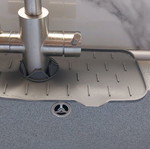 Silicone sink drainer used