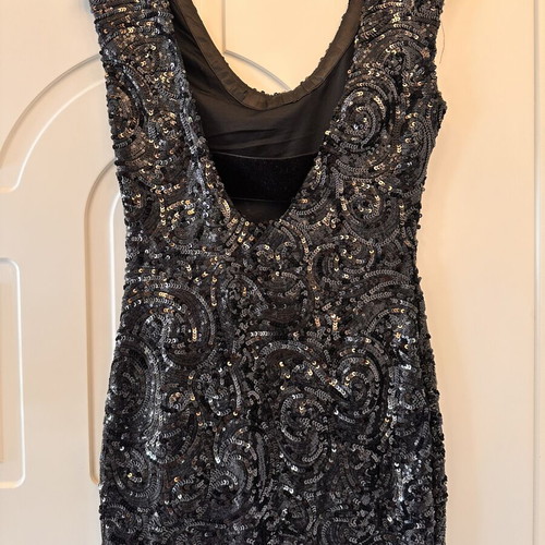Evening dress, black, size medium