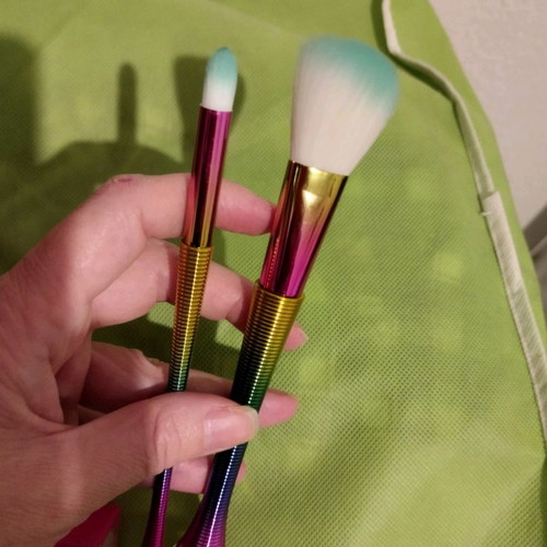 Makeup brush set 2 pieces, mermaid design