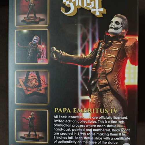 Ghost Papa Emeritus IV Military Jacket Rock Iconz Statue new