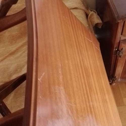 Wooden carved vintage coffee table used