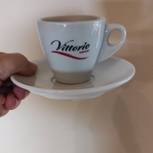 Vittorio espresso coffee cup like new with saucer