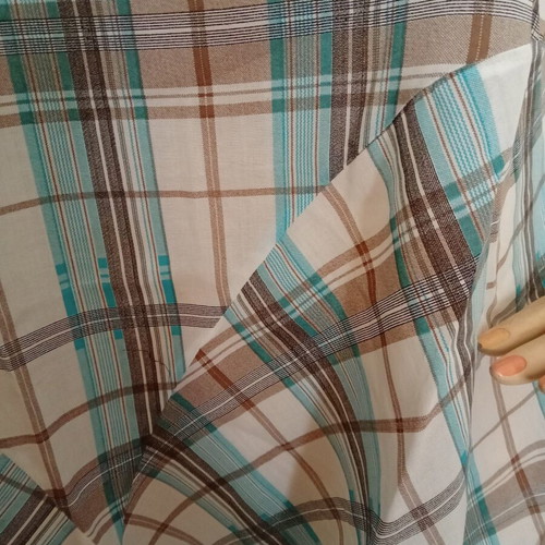Summer sleeveless dress plaid in pastel colors like new