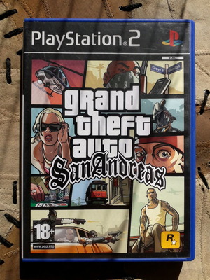 PS2 GTA San Andreas used with manual fully functional