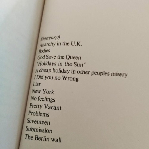 Sex Pistols and Their Songs book new