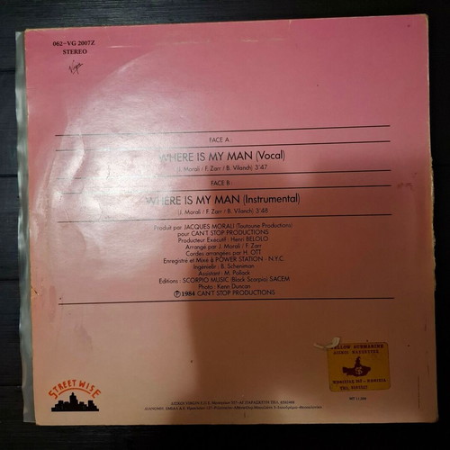 Eartha Kitt Where Is My Man 12" Maxi-Single used, electronic