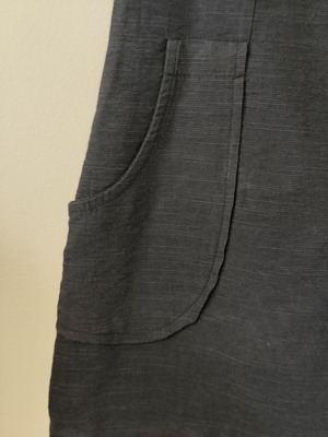 Zara linen dress for girl 5-6 years, like new, gray