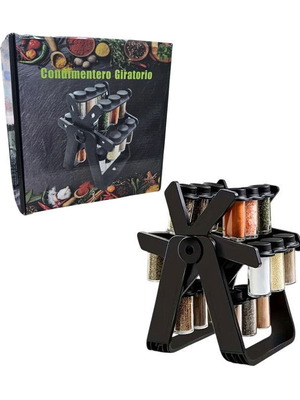 Rotating spice rack with 16 jars RS-531 new
