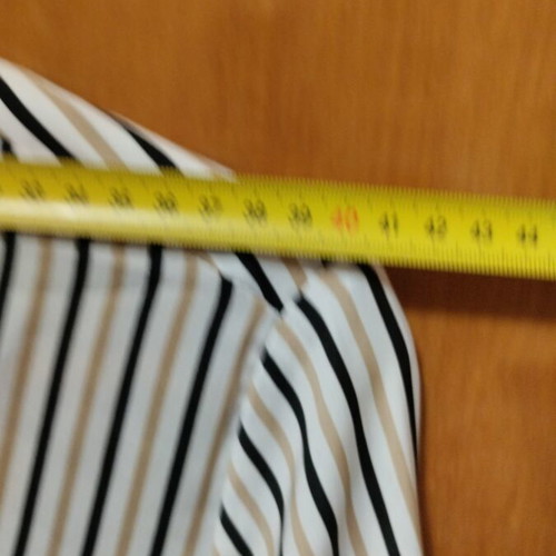 Stradivarius striped blouse M used with V neckline