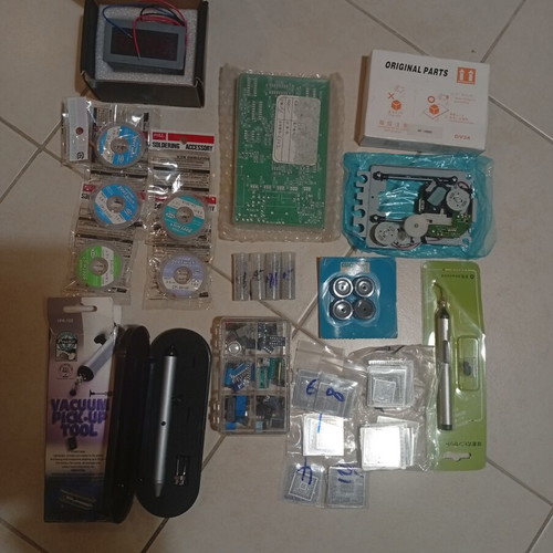 Electronics repair and BGA rework soldering kit like new, NOS components