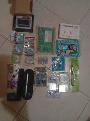 Electronics repair and BGA rework soldering kit like new, NOS components