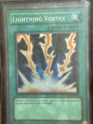 Κάρτα Yu-Gi-Oh! Lightning Vortex 1st Edition σαν καινούργιο από το set Flaming Eternity