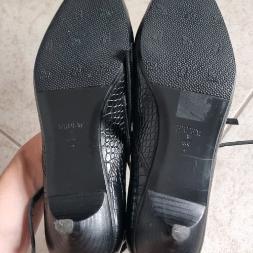 Erdem X H&M shoes like new, black leather, size 41