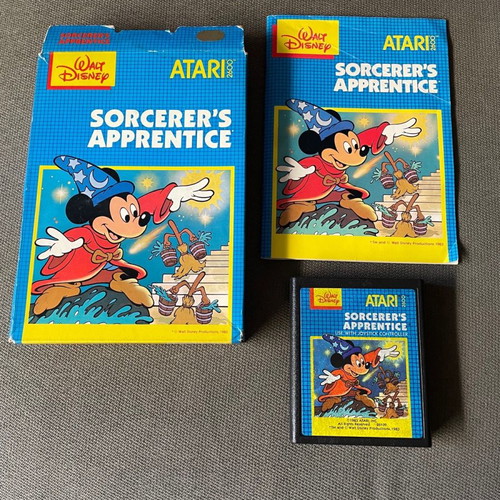 Sorcerers Apprentice game for Atari 2600 complete in box