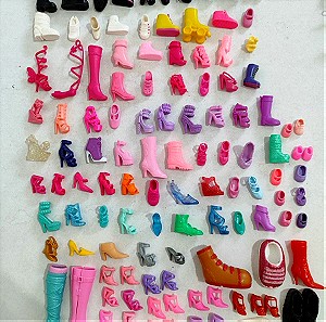 Lot Διάφορα Μονά Παπούτσια για Κούκλες