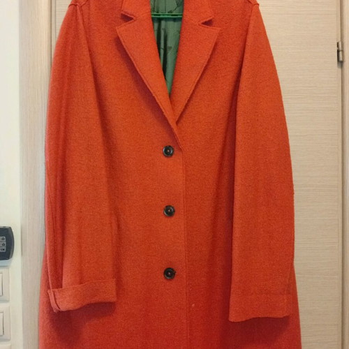 Lightweight oversized coat burnt orange like new