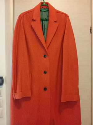 Lightweight oversized coat burnt orange like new