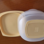 Mini Tupperware Cheese Container with Ventilated Lid, New