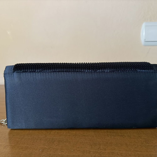 Doca evening bag like new, black and blue, two straps