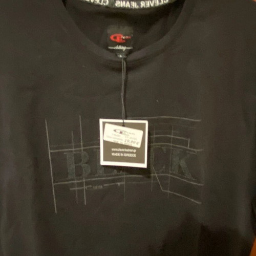 Clever men's summer T-shirt new, size L, black