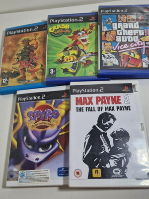 Παιχνίδια PlayStation 2 σαν καινούργια, σετ 5, αυθεντικά CD με εξώφυλλα