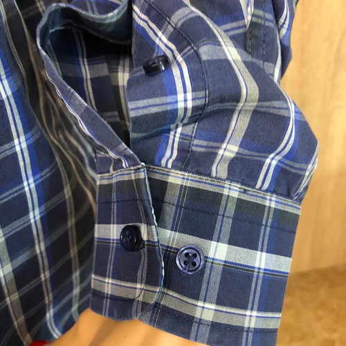 Barisal shirt new, size L/XL, white and blue