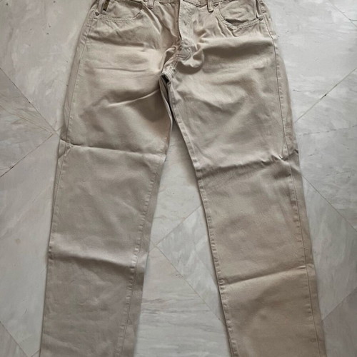Vintage Armani Jeans beige cotton pants used, size XL