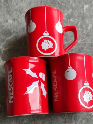 Φλυτζάνια vintage Nescafé χριστουγεννιάτικα καινούργια