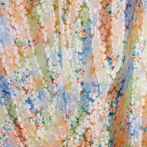 Floral summer skirt like new, multicolor A-Style