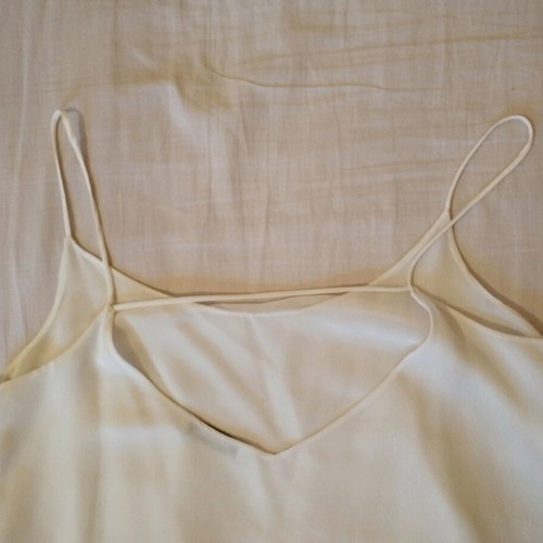 Pull and Bear white see through strap top new, size Large