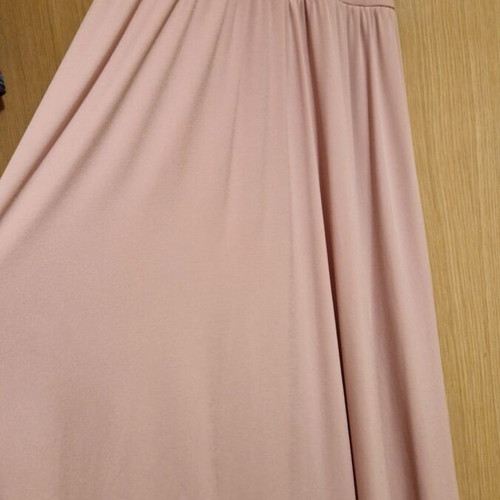 Maxi dress like new, rotten apple color, size M, guipure lace