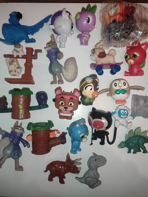 Retro figures set used, 20 pieces