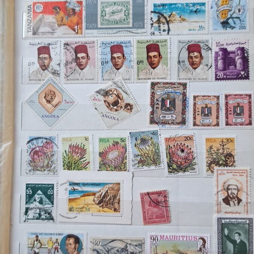 Album with foreign stamps like new
