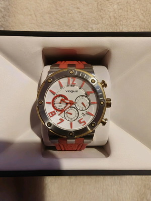 Vogue Feeling Chronograph Gold Orange watch like new, women's