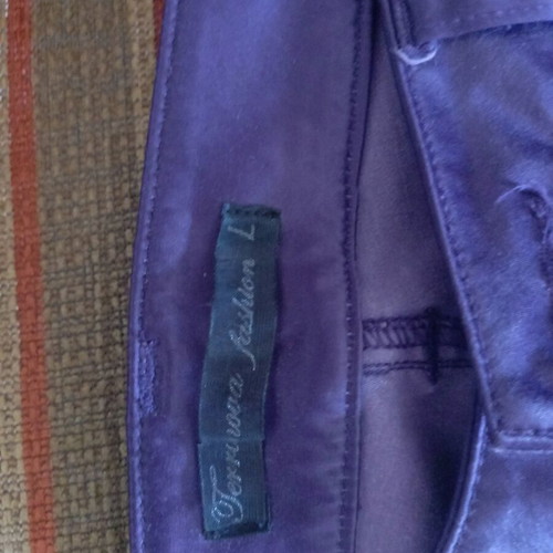 Satin pants like new dark purple size L 40 12